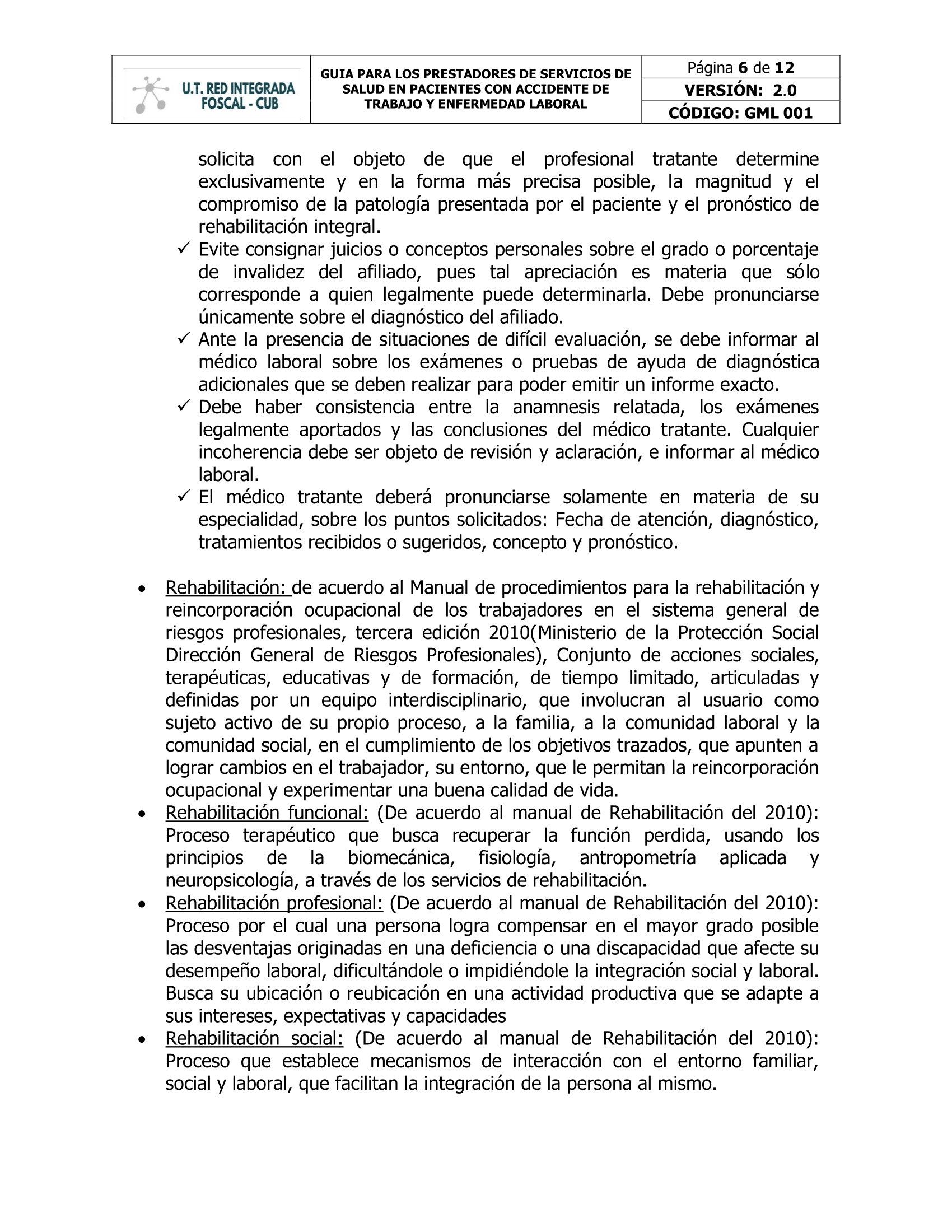 Guia Para Los Prestadores Del Servicio De Salud En Pacientes Con